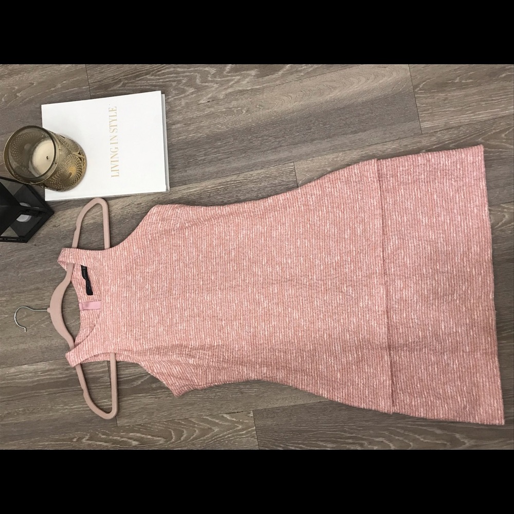 Zara Dress Pink Tweed